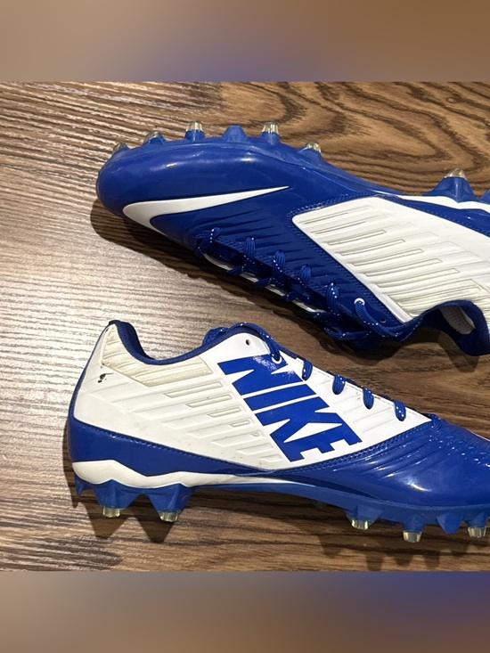 Size 10.5 Nike Vapor Speed Low TD Football Cleats Royal Blue White 668831-109 main image 9